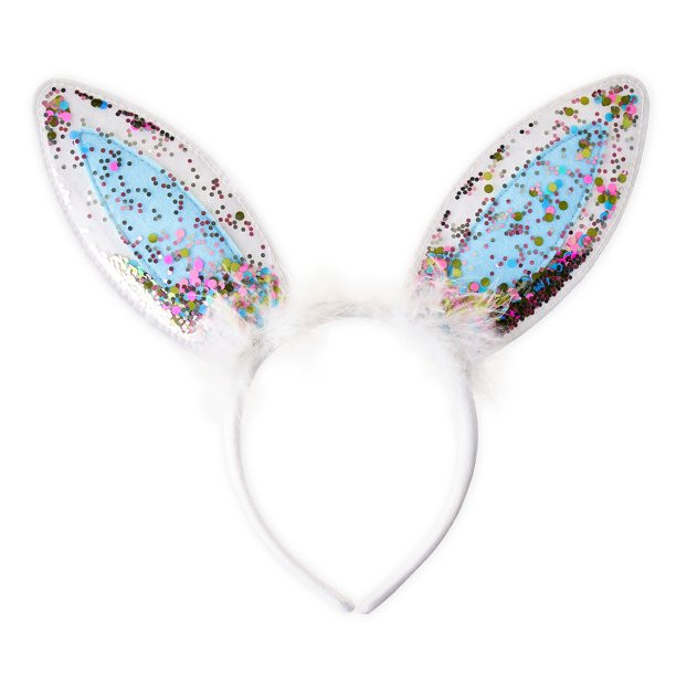 Packed Party 'Funny Bunny' White Confetti-Filled Easter Headband, White Feather - Walmart.com | Walmart (US)