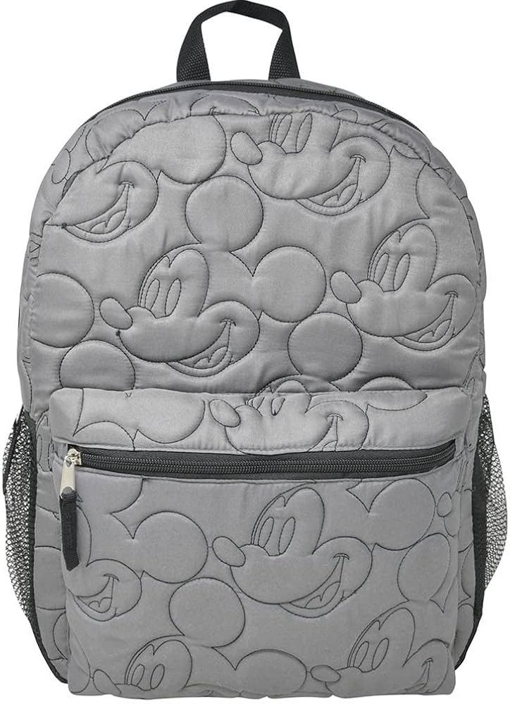 Disney Mickey Mouse Quilted Embroidered 16" Backpack | Amazon (US)