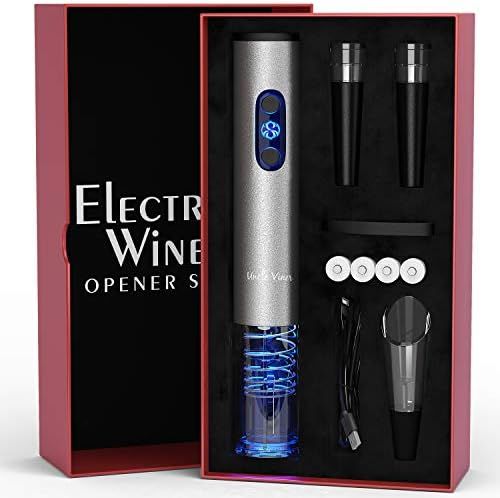 Electric Wine Opener Set with Charger and Batteries- Holiday Gift Set - Father's Day Holiday Wedd... | Amazon (US)