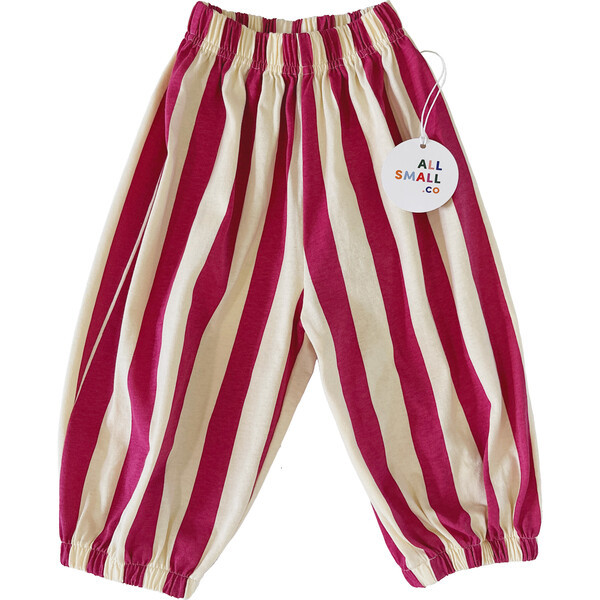 Carousel Stripe Pants Magenta, Stripes | Maisonette