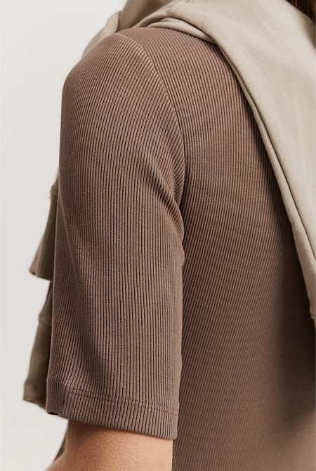 Rib T-Shirt Dress | Country Road