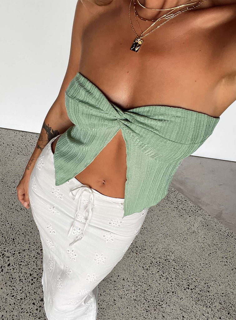 Mani Top Green | Princess Polly US