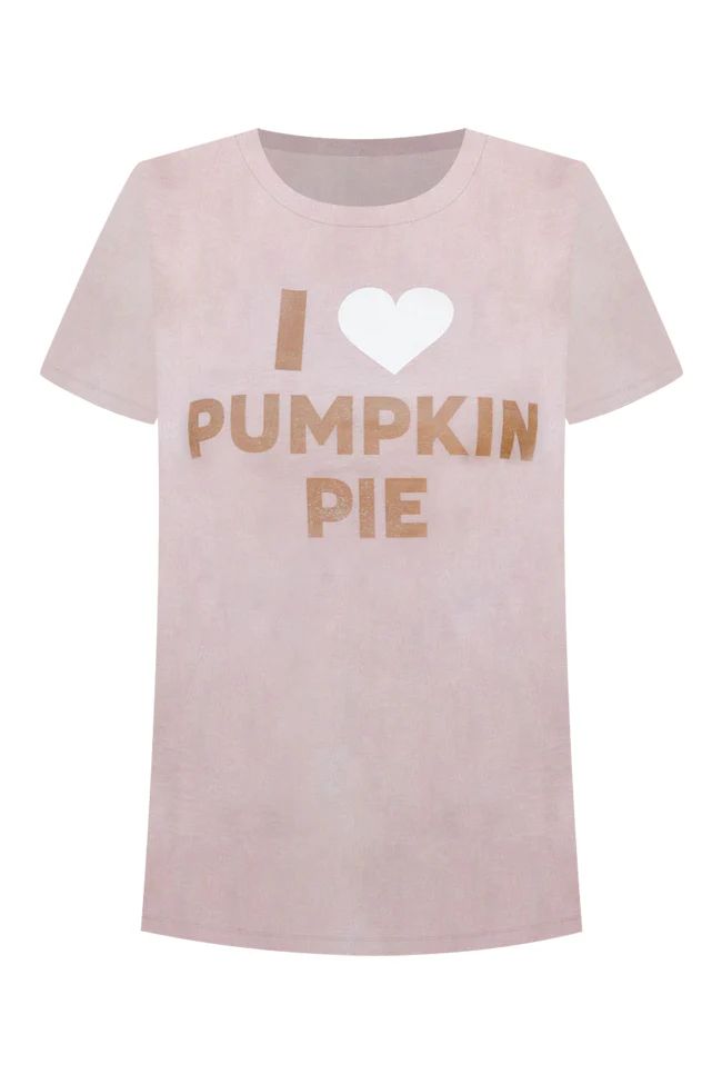 I Heart Pumpkin Pie Peach Graphic Tee | Pink Lily