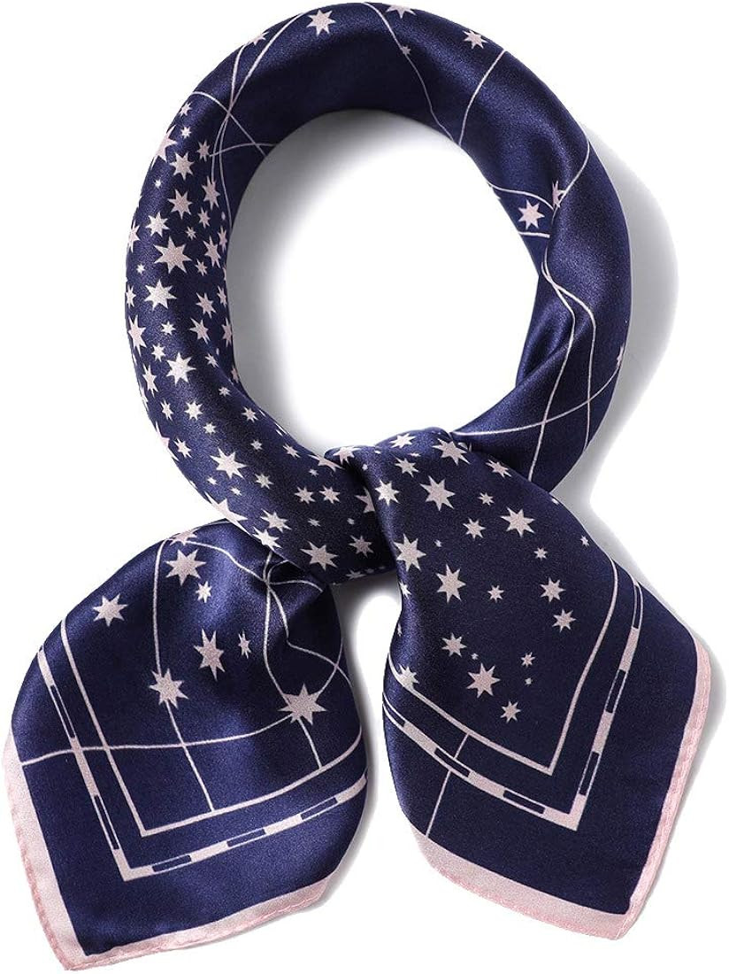 ANDANTINO 100% Real Mulberry Silk Scarf -21'' x 21''- Lightweight Neckerchief –Women Men Small ... | Amazon (US)