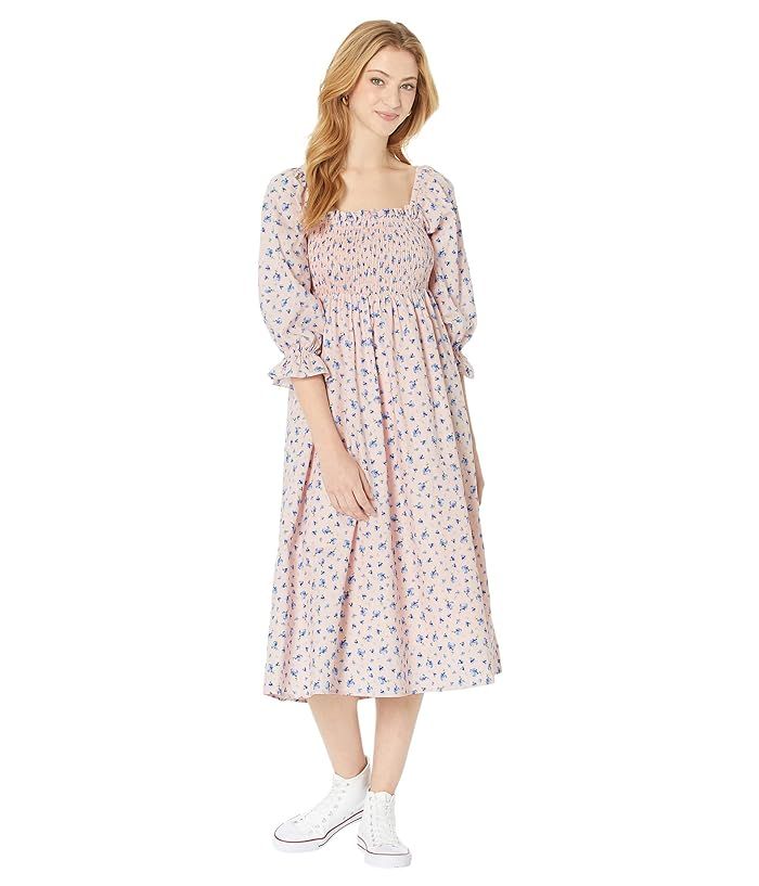 English Factory Floral Smocked Midi Dress | Zappos