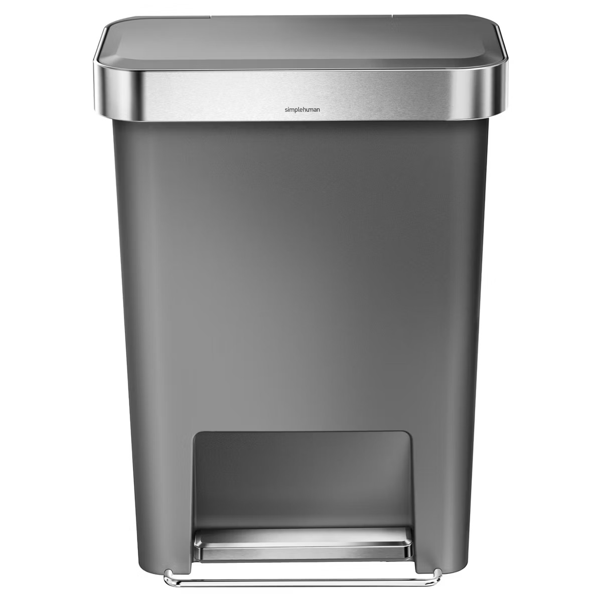 simplehuman 45L Rectangular Liner Rim Plastic Step Trash Can | Target