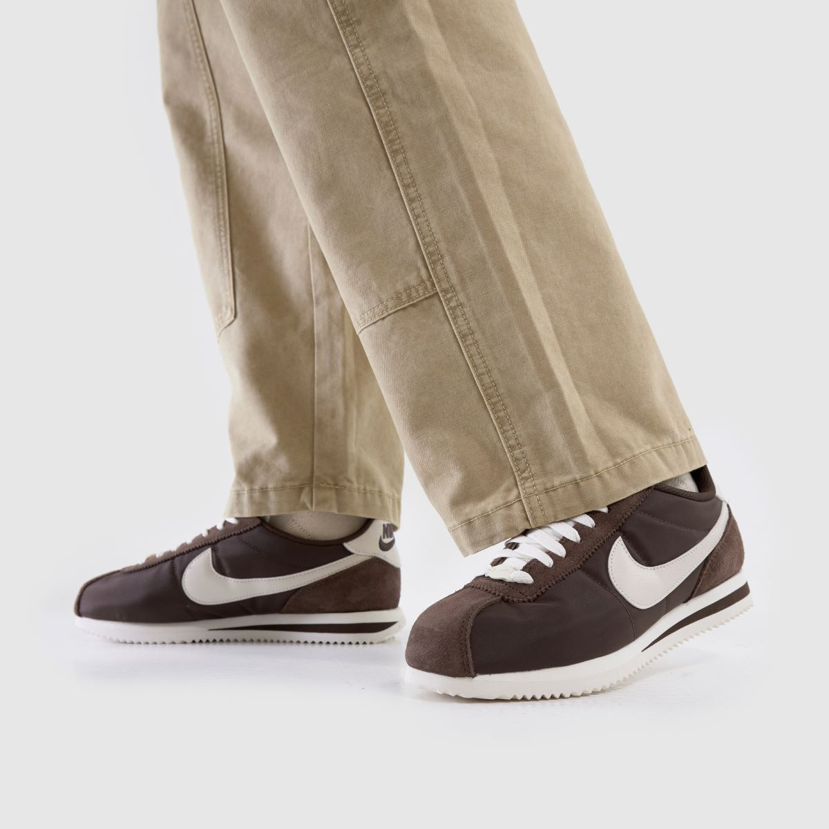 Womens Brown & White Nike Cortez Trainers | schuh | Schuh