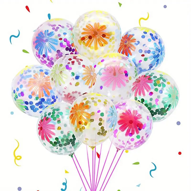 Colorful Flower Confetti Balloons Wedding Decor Birthday - Temu | Temu Affiliate Program