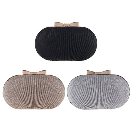 HI-US Women Handbags Evening Clutch Bridal Banquet Wedding Party Crossbody Bags (Black) | Walmart (US)