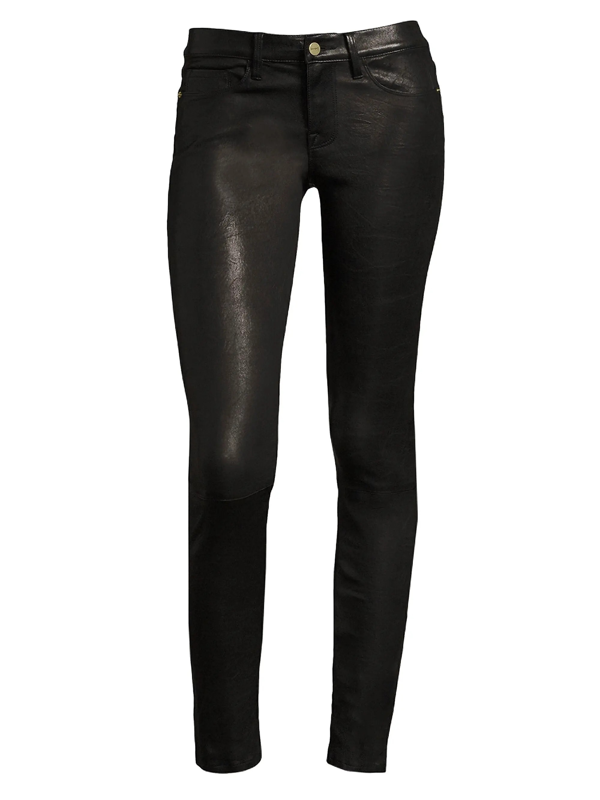 Le Skinny de Jeanne Mid-Rise Leather Pants | Saks Fifth Avenue