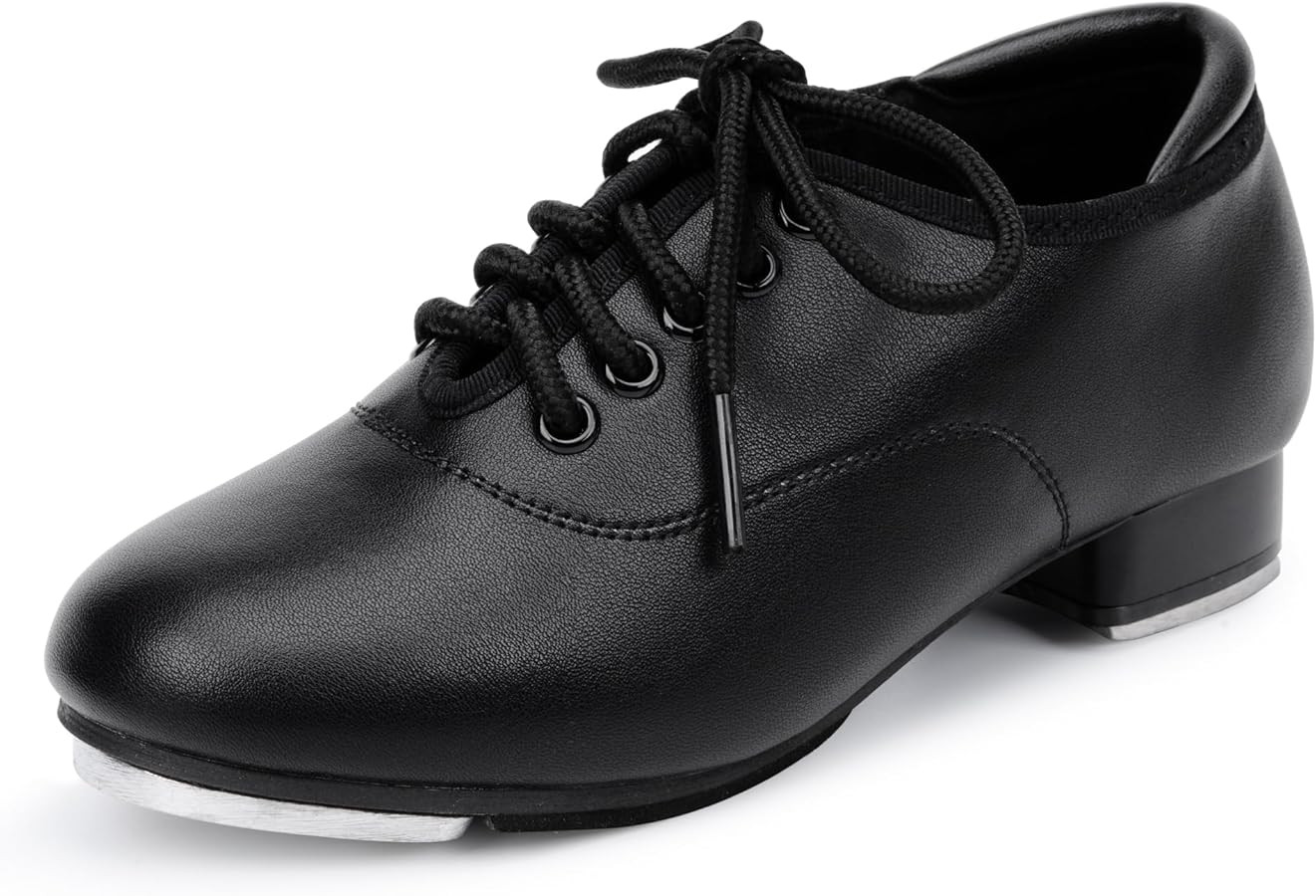 Stelle Tap Shoes for Girls Boys Lace Up PU Leather Dance Shoes for Little Kid/Big Kid | Amazon (US)