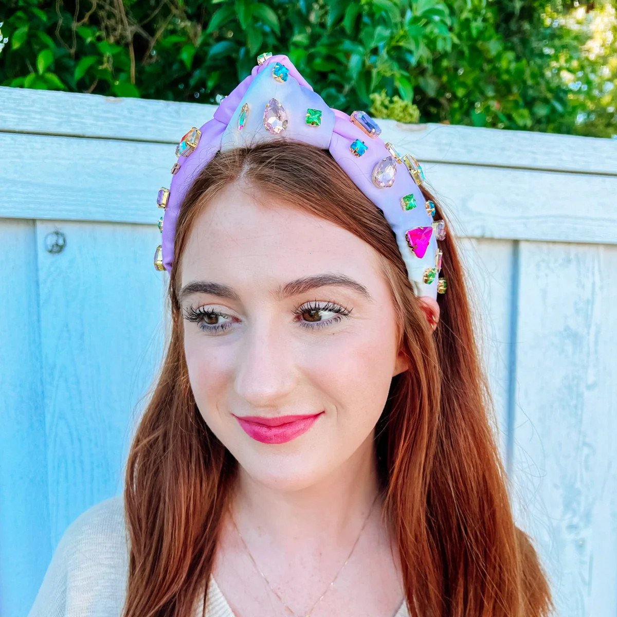 Confetti Crystal Ombré Knotted Headband | Southern Roots