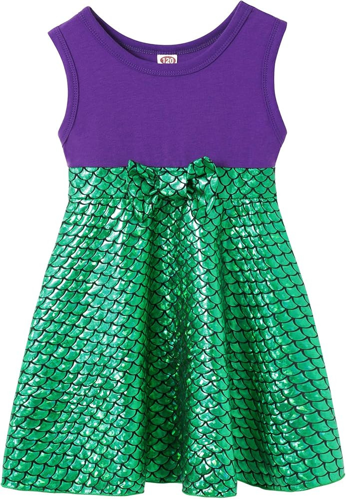 Cotton Baby Girl Clothes Summer Little Princess Toddler Kids Party Tutu Dresses | Amazon (US)