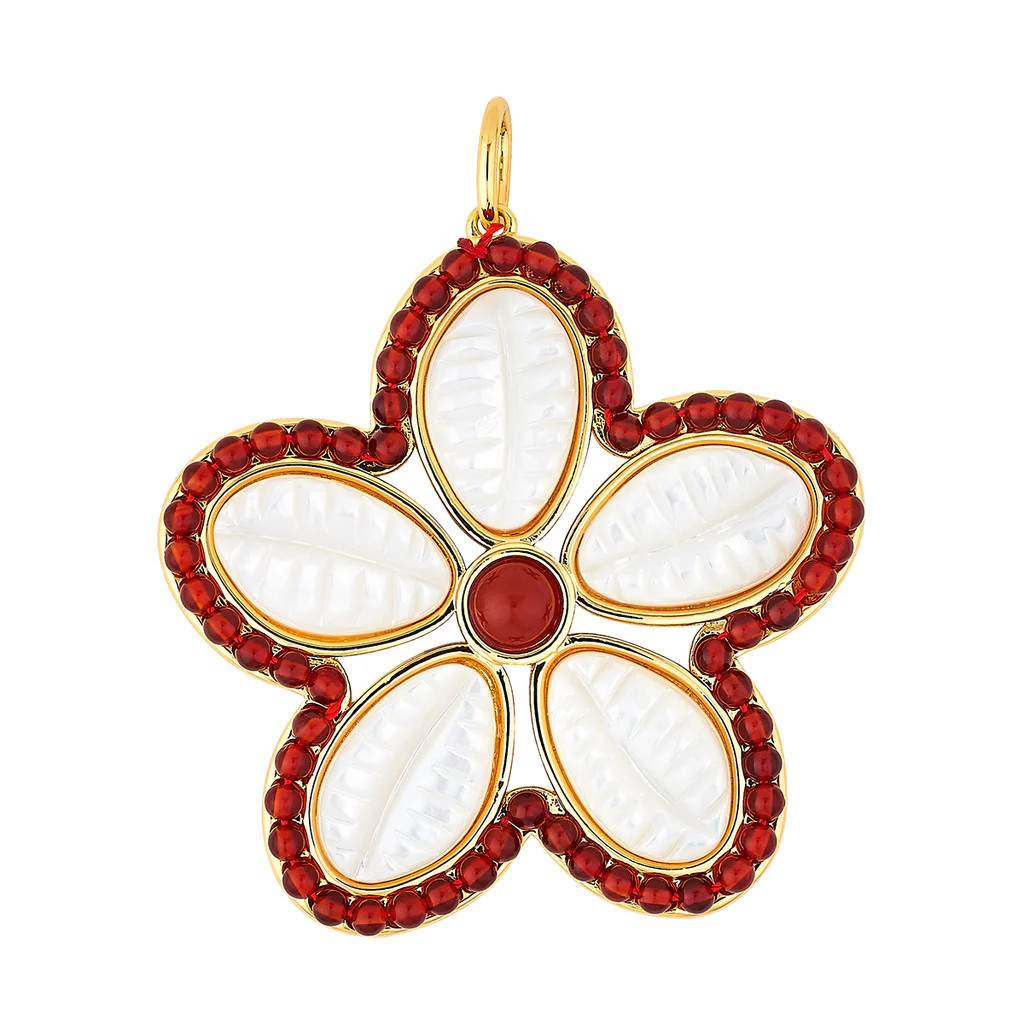Puka Shell Pendant - Carnelian | ASHA by ADM