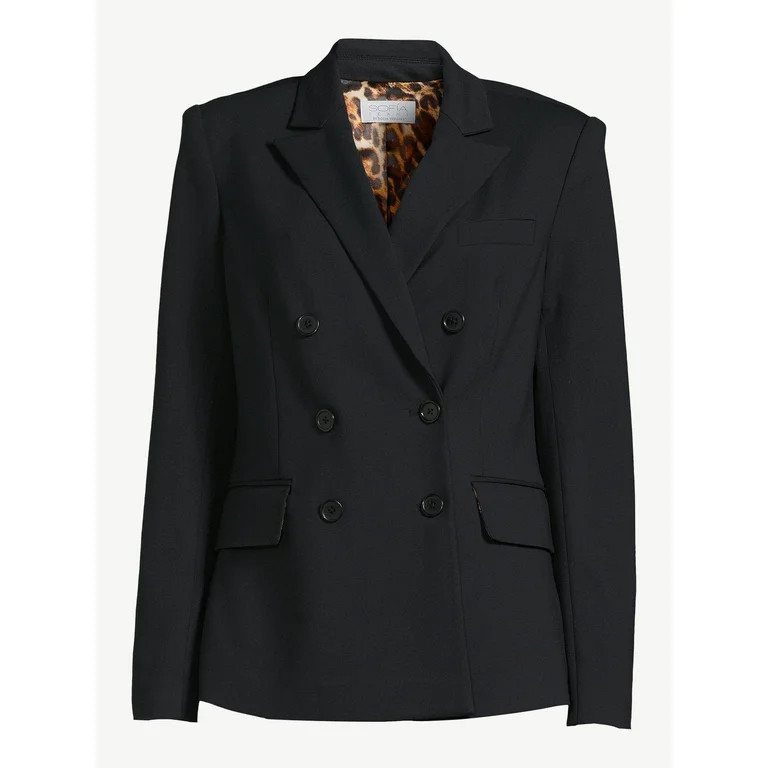 Sofia Jeans Women's Ponte Blazer, Sizes XS-3XL | Walmart (US)