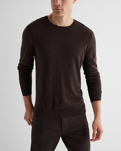 Crew Neck Merino Wool Sweater | Express