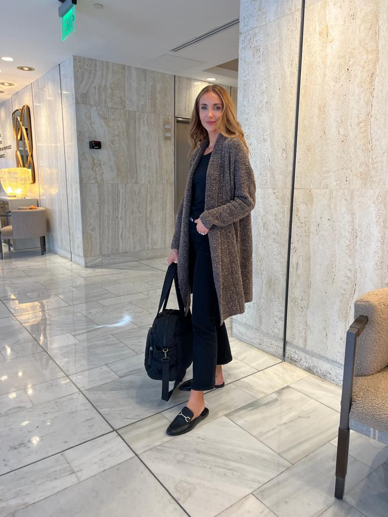 Travel outfit, long cardigan, coatigan, mules, fall style 

#LTKfindsunder100 #LTKfindsunder50