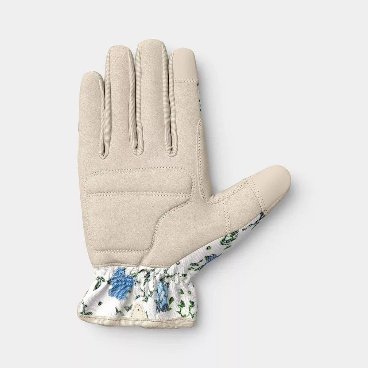 Duck Canvas Floral Ikat Blossom Pattern Work Gloves One Size Khaki - Threshold™ | Target