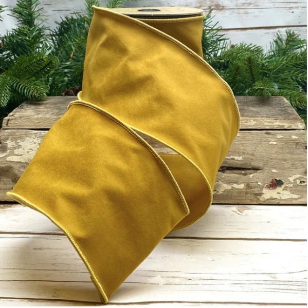 Ochre Gold Ribbon | Fig and Dove
