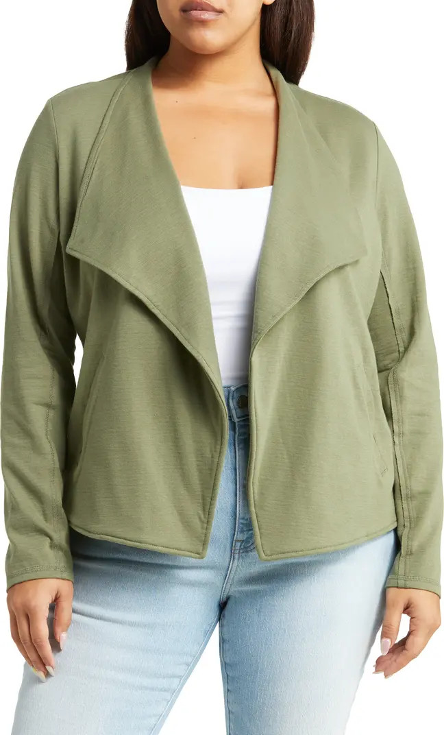 Drape Collar Knit Blazer | Nordstrom