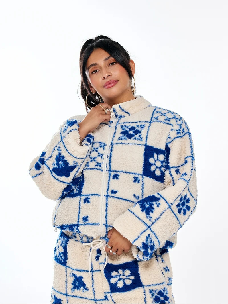 Hija De Tu Madre, Unisex Graphic Zip-Up Jacket, Azulejo, Sizes XS-3XL | Walmart (US)