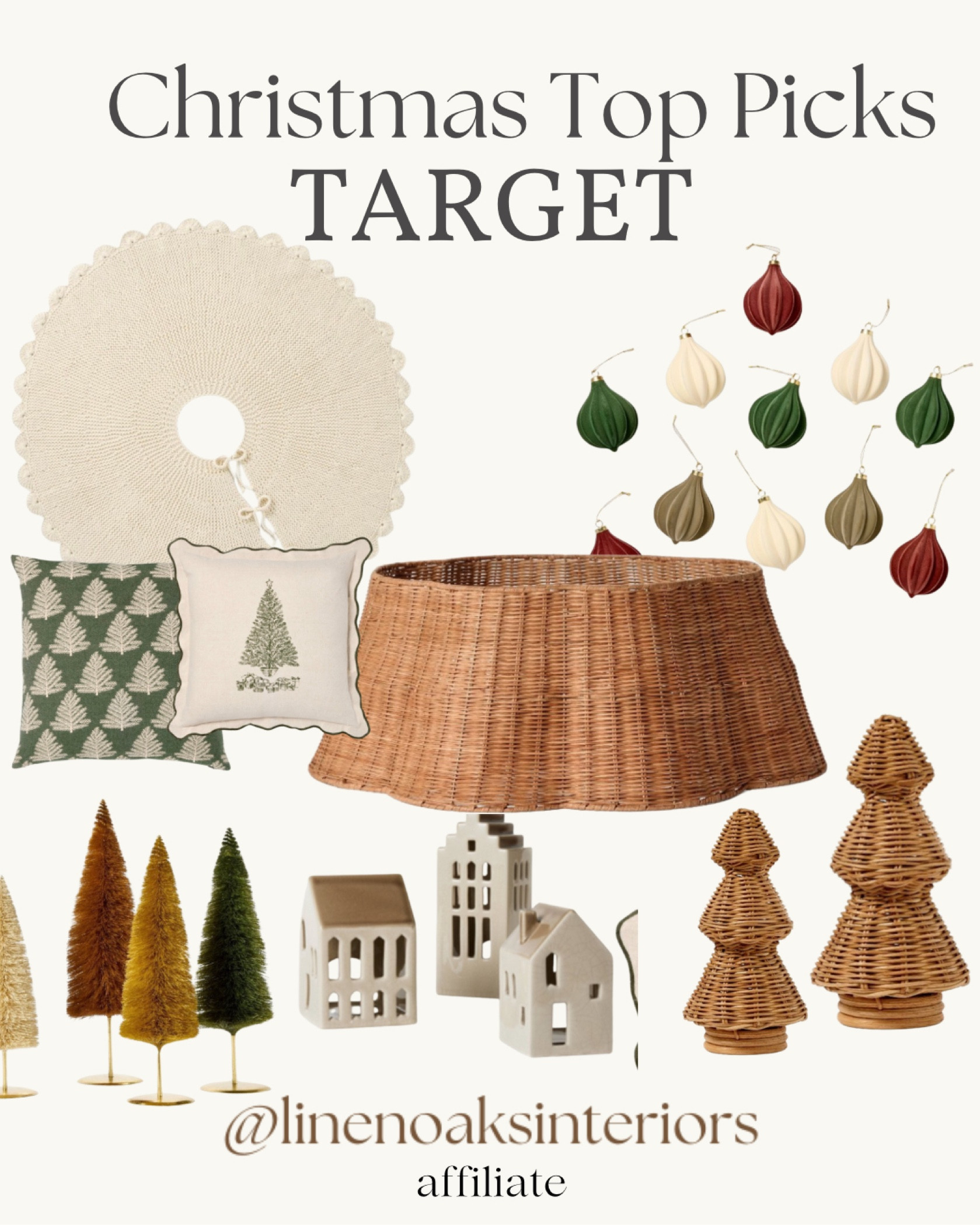 Christmas decor studio McGee target release!! My top pics! 
Christmas houses village Christmas trees tree skirt tree basket ornaments 

#LTKHome #LTKSeasonal #LTKxTarget