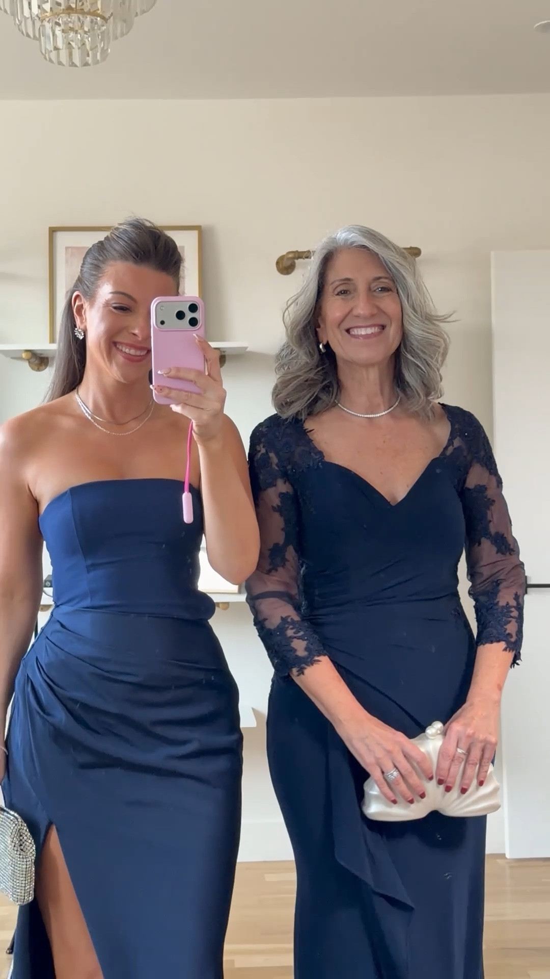 Mom and me wedding guest dresses navy strapless dress and mother of the bride lace sleeve dress

Vici code: emerson30
Electric picks code: emerson20

Wearing my usual small/2
Mom wears a medium/6

Wedding guest
Formal event 
Black tie
Special occasion
Lace
Satin 
Mother of the bride
Spring event 

#LTKWedding #LTKootd #LTKSeasonal