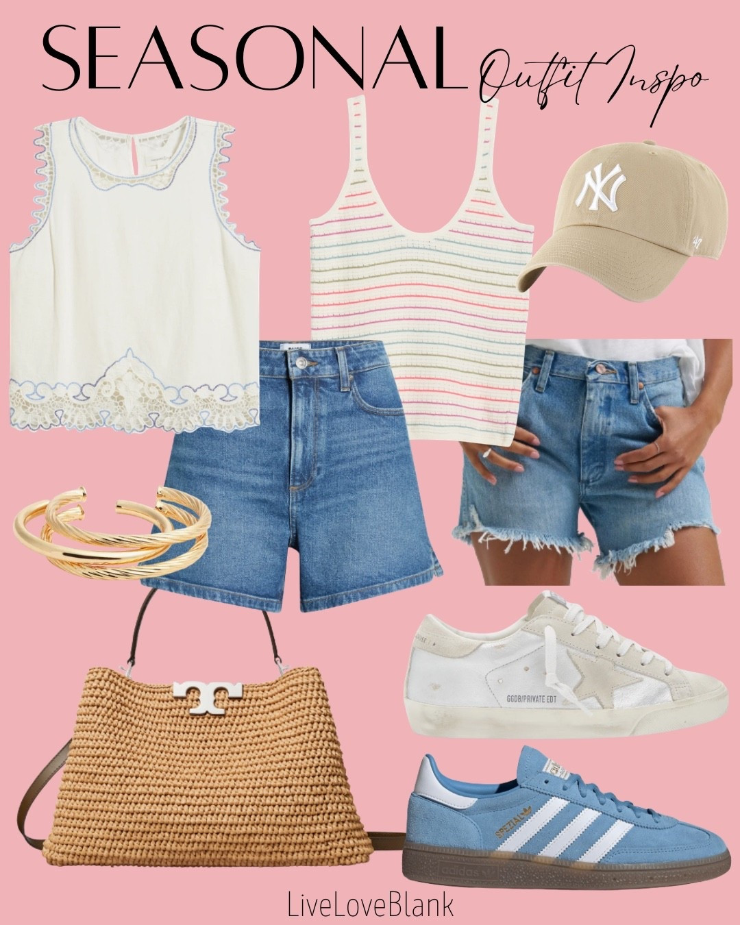 Casual summer outfits
Outfits for her 
Tanks and denim shorts 
@nordstrom 


#LTKootd #LTKSeasonal #LTKOver40