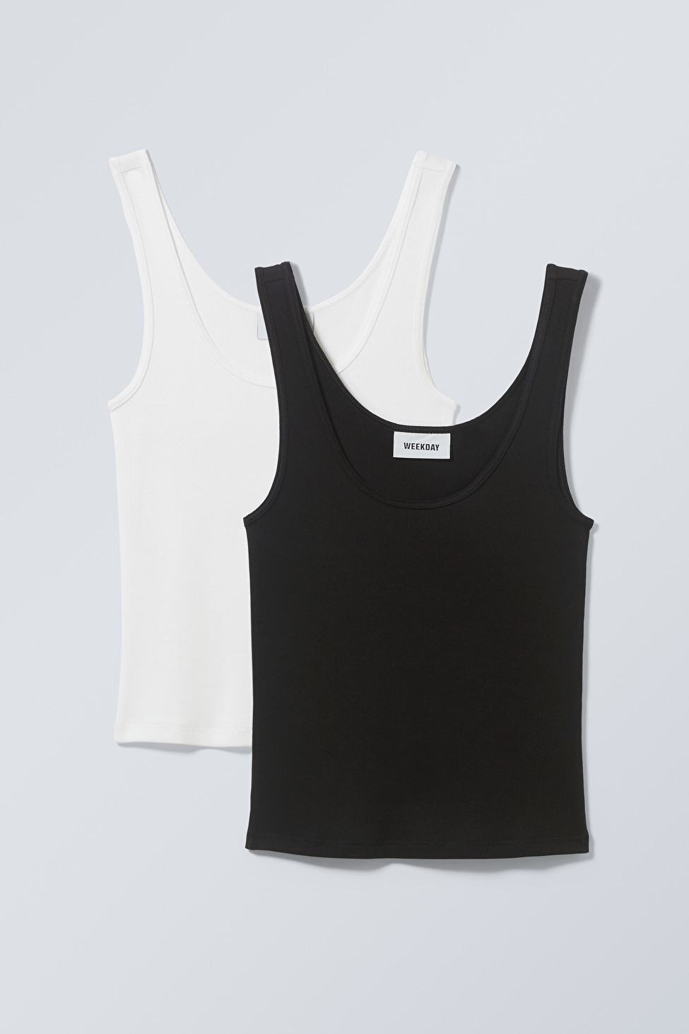 2-Pack Open Neck Tank Top | Weekday