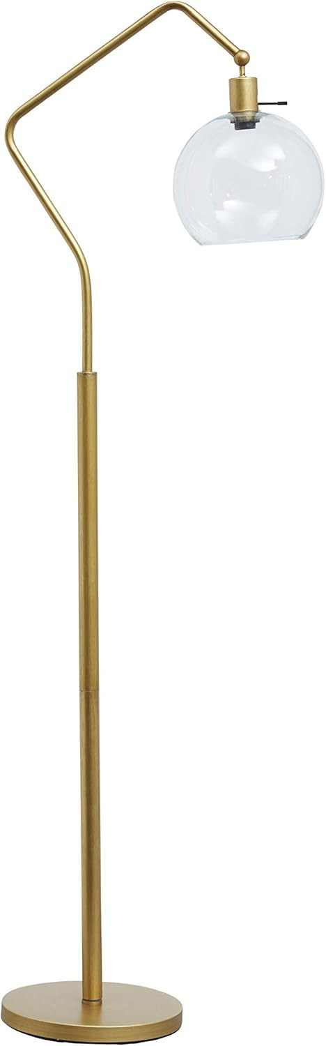 Signature Design by Ashley - Marilee Modern Metal Floor Lamp, Antique Brass Finish | Amazon (US)