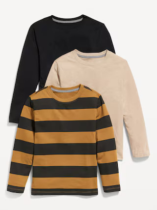 Softest Printed Long-Sleeve T-Shirt 3-Pack for Boys | Old Navy (US)