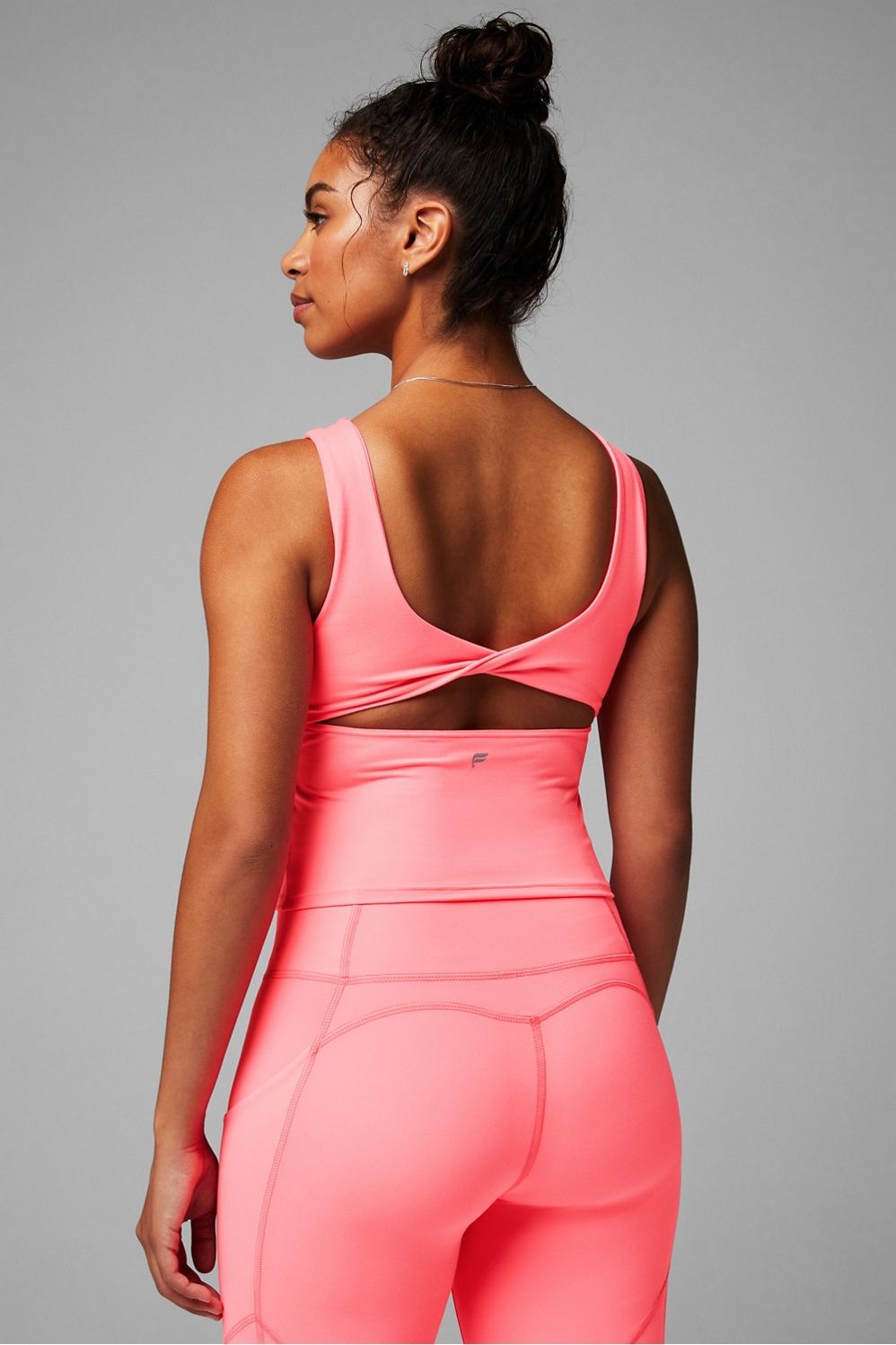 Oasis Twist Built-In Bra Tank | Fabletics - North America