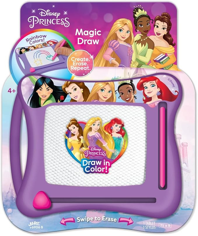JA-RU Disney Princess Magic Draw-Magnetic Drawing Pad (1 Pack). Drawing Kids Board Car Trip Toys ... | Amazon (US)