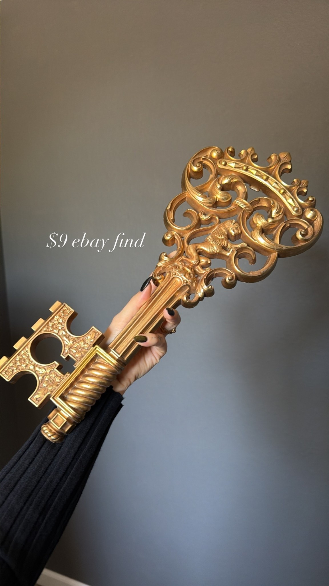 $9 ebay find - this is a great addition to any gallery wall 🖤 gothic art, gothic decor, gothic wall hanging 

#LTKHome