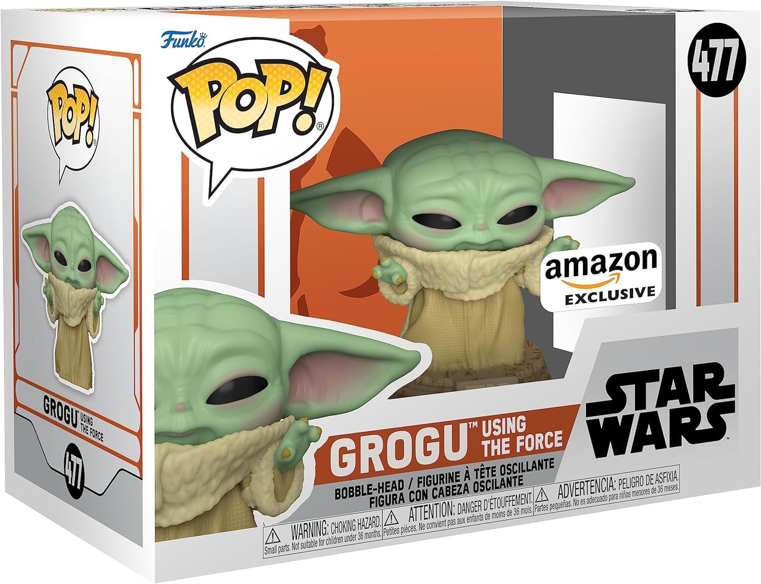 Funko Pop! Star Wars: Across The Galaxy - Grogu Using The Force, Amazon Exclusive | Amazon (US)