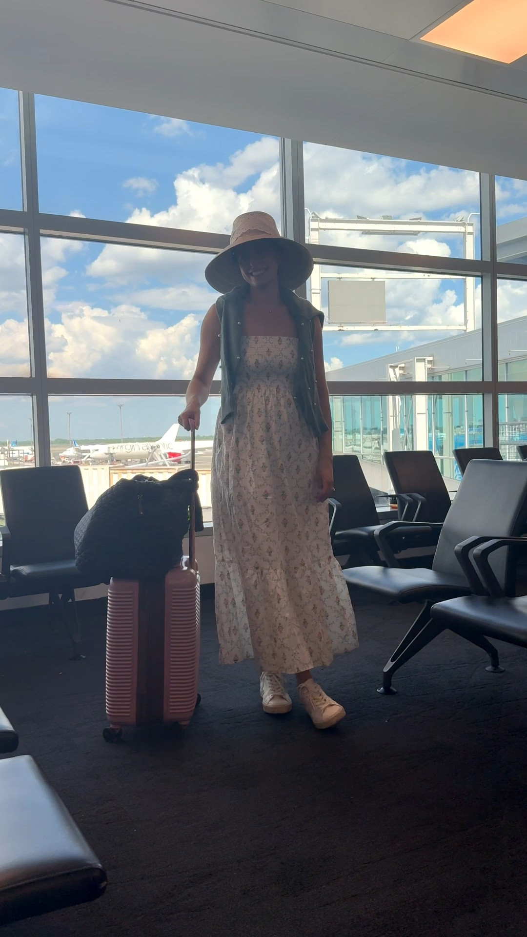 Sweatpants? What’s that? Yes, this is really how I traveled to Italy for our honeymoon… Lampshade and all! Hence why it’s called a Nap Dress because it’s literally so comfortable you can sleep in it! Which is what I attempted to do but honestly was too distracted by looking at any photos I had received from friends & family post wedding! PS this dress is on sale for $111 rn! 


Honeymoon, travel outfit, honeymoon outfit, nap dress, nap dress nation, maxi dress, straw hat, bride

#LTKWedding #LTKTravel #LTKootd
