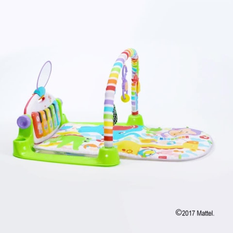 Fisher-Price Deluxe Kick & Play Piano Gym Infant Playmat with Electronic Learning Toy, Green | Walmart (US)