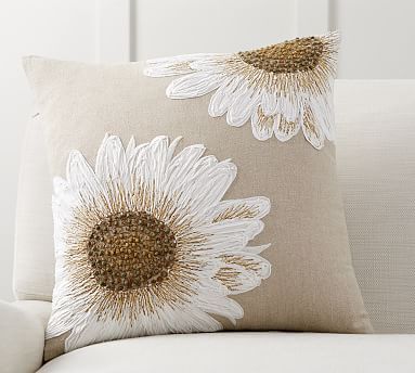 Sunflower Pillow Cover | Pottery Barn (US)