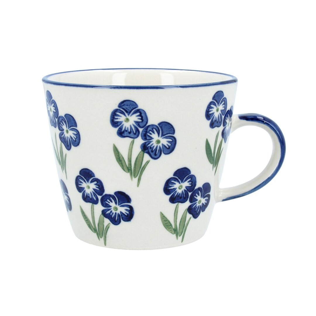 Blue Floral Mug - Viola Ceramic Mug - Coffee Tea Mug - Blue Flower Mug - Kitchen Gift - Pretty Mu... | Etsy (UK)