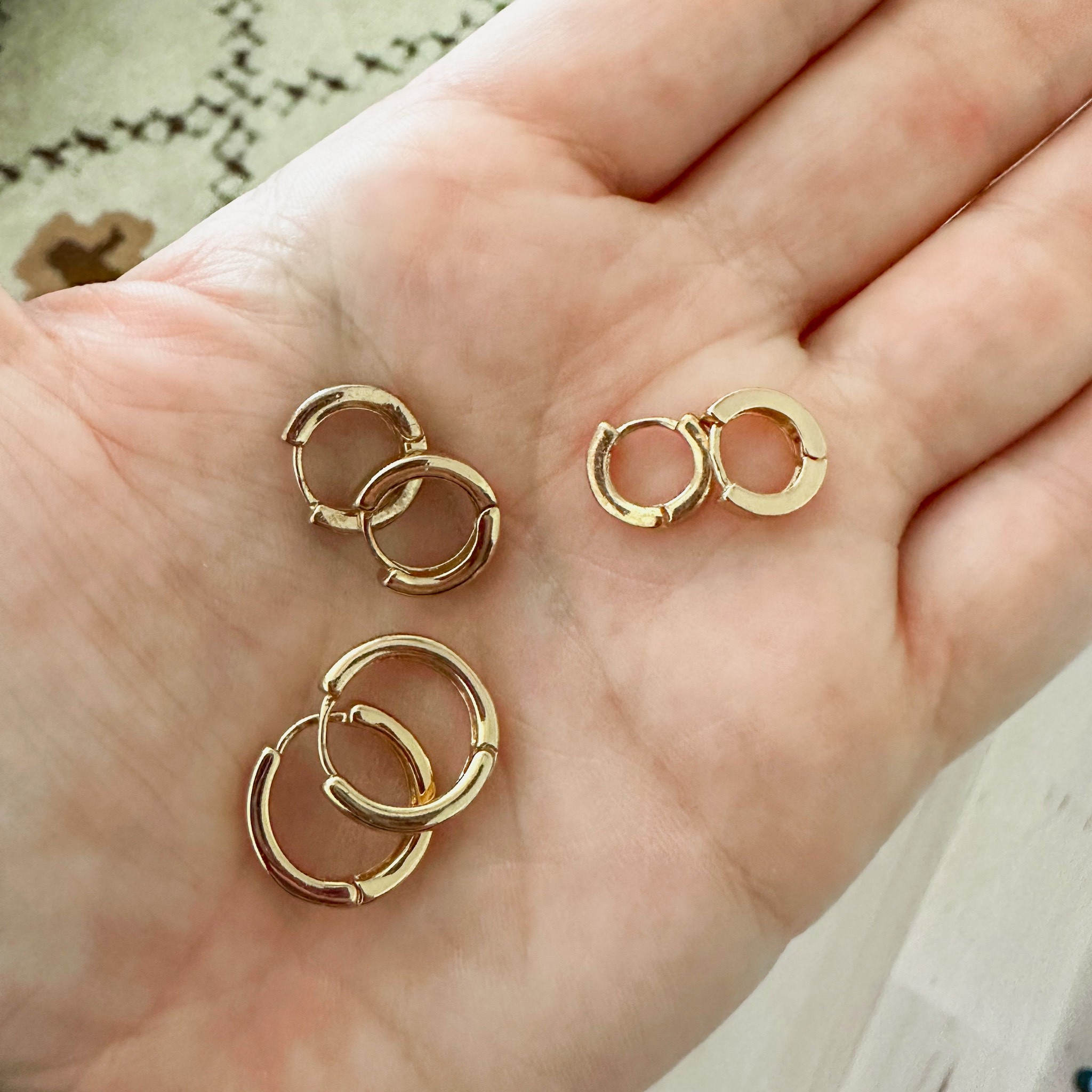 Hoop earrings in a set of three from target! Perfect gift idea 

#LTKFindsUnder50 #LTKSaleAlert #LTKGiftGuide