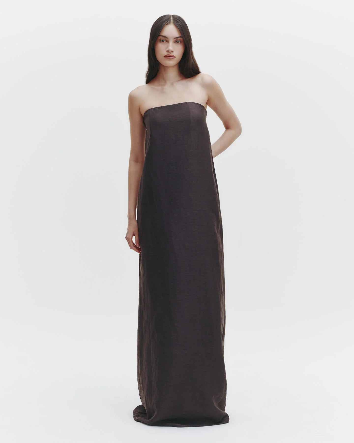 Carolyn's Gown in Delave Linen | TWP