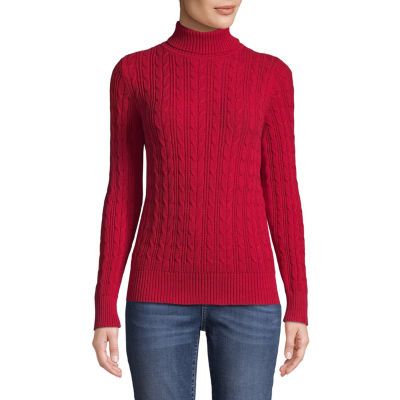 St. John's Bay Long Sleeve Turtleneck Sweater | JCPenney