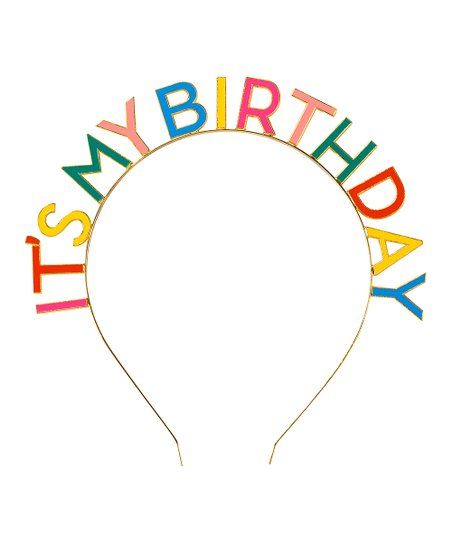 Rainbow 'My Birthday' Headband | Zulily