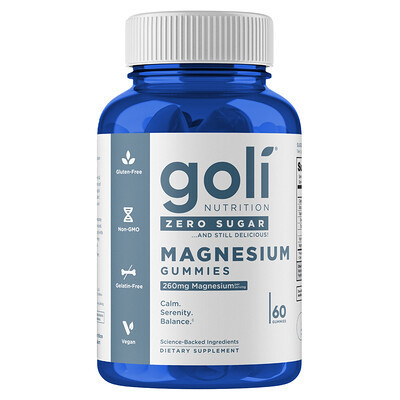 Goli Nutrition, Magnesium Gummies, 60 Gummies | iHerb