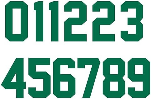 Numbers Kit(0-9),6" Tall for Sports T-Shirt Jersey Football Baseball,Iron On, Heat Transfer, Team... | Amazon (US)