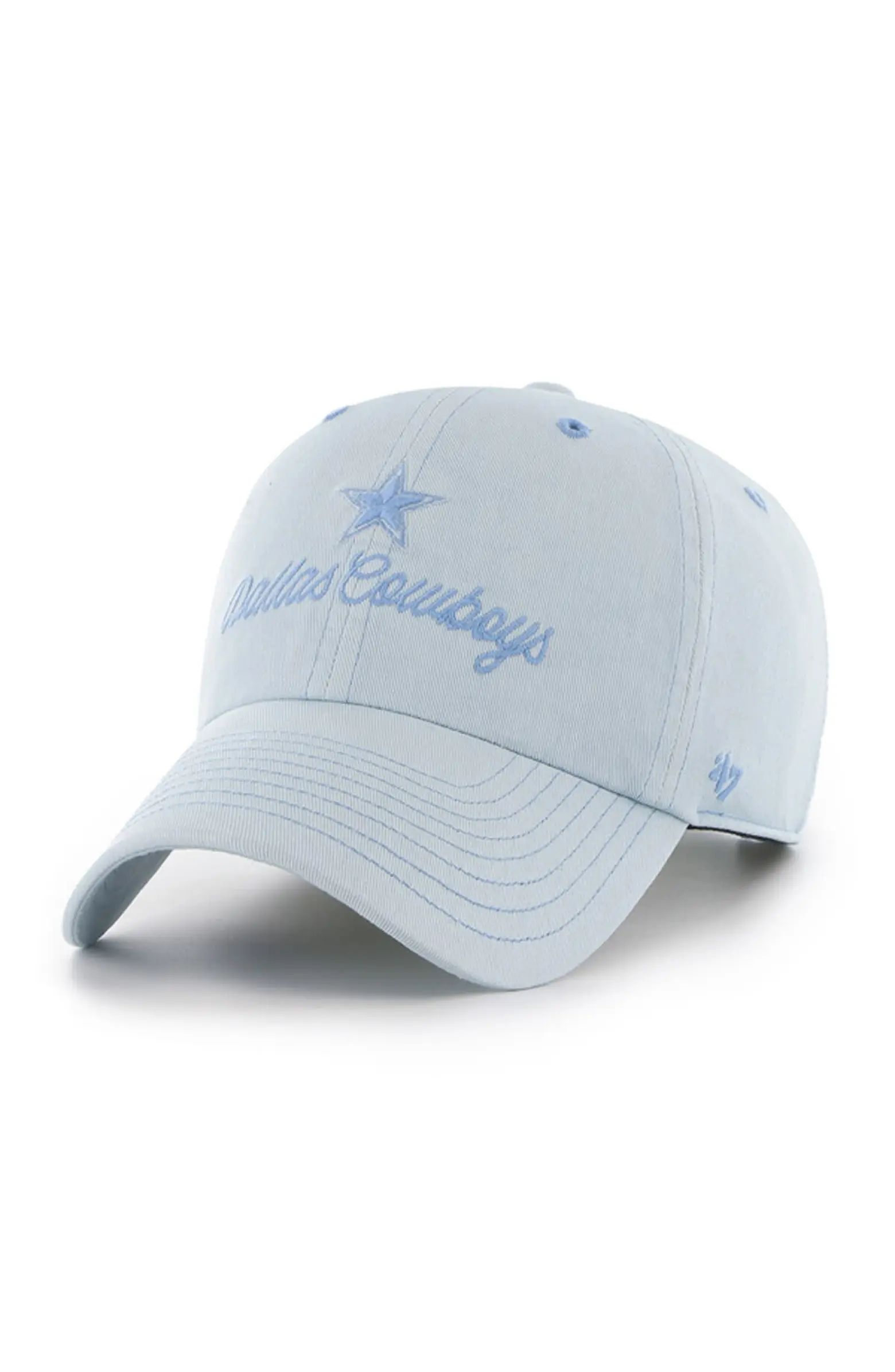 '47 Women's '47 Light Blue Dallas Cowboys Haze Clean Up Adjustable Hat | Nordstrom | Nordstrom