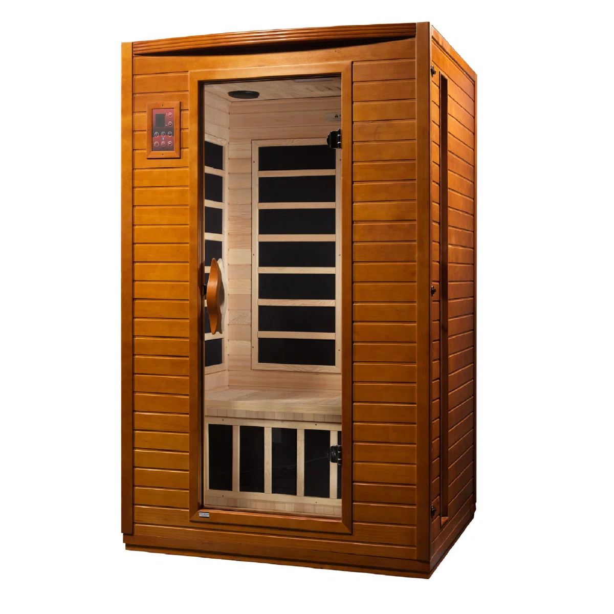 Dynamic Saunas 2 - Person Bluetooth Compatible FAR Infrared Sauna in Hemlock | Wayfair North America