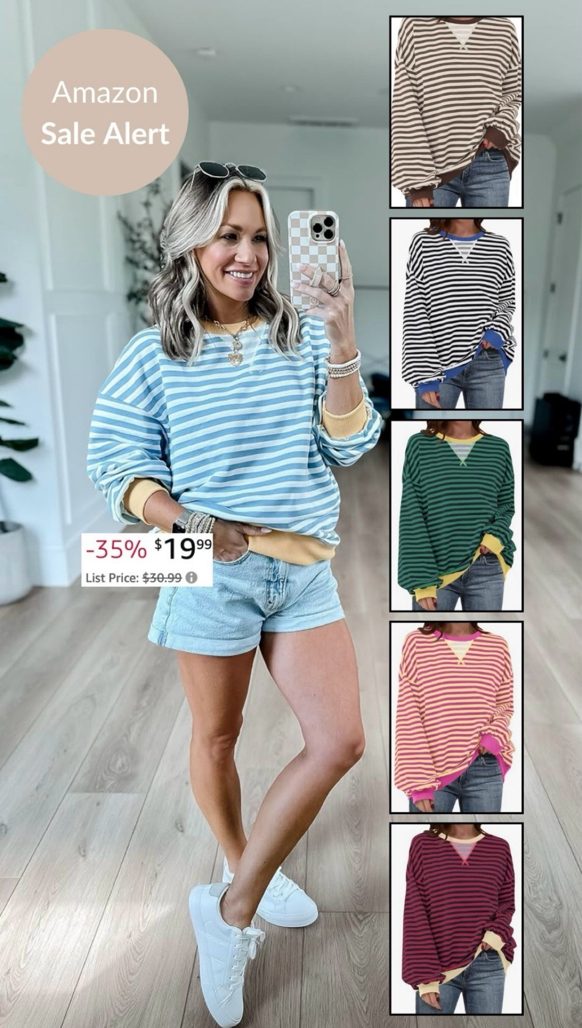 Amazon sale alert! / wearing a small in sweatshirt. It's so comfy! Sneakers run tts.

#LTKSeasonal #LTKStyleTip #LTKSaleAlert