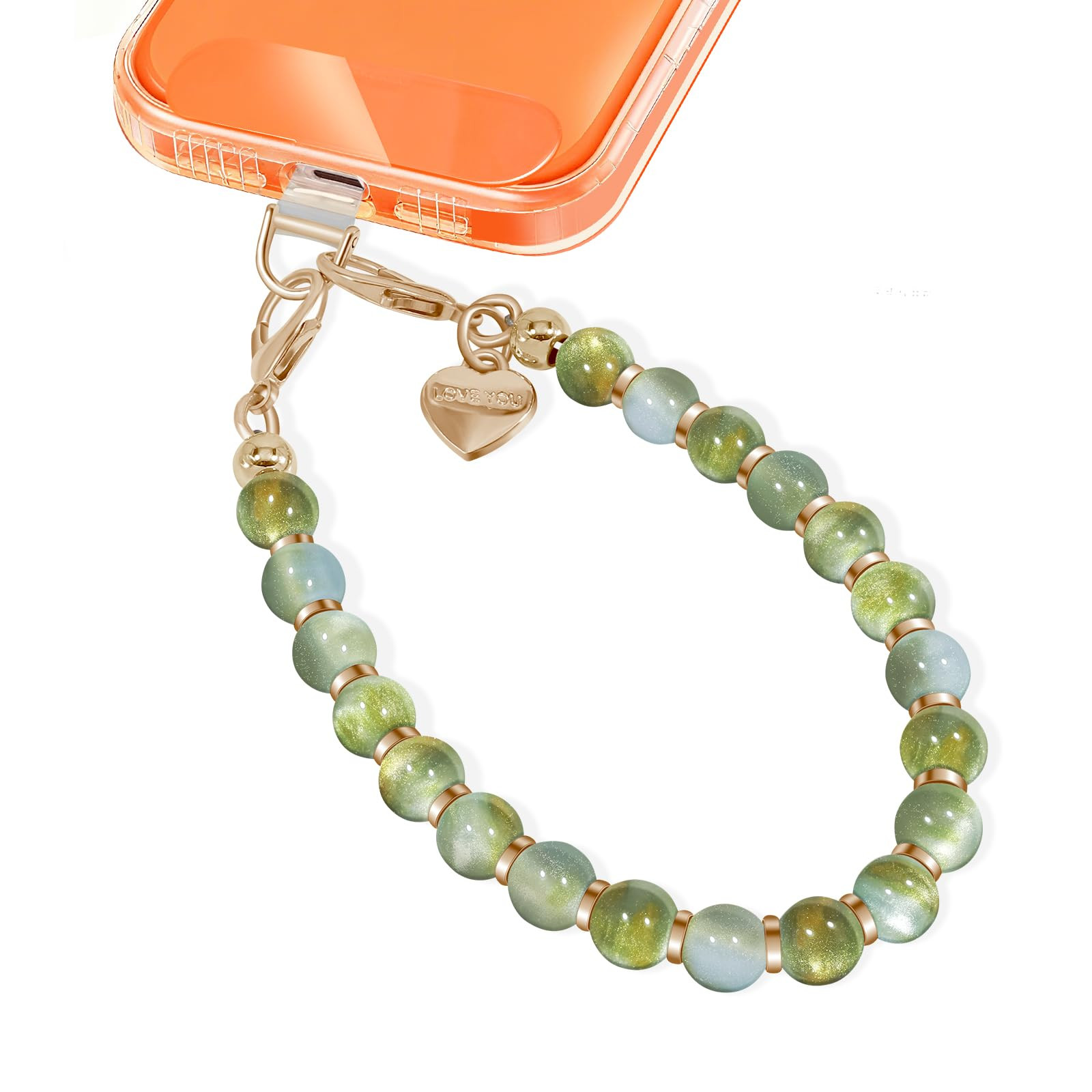 Phone Wrist Strap Detachable Phone Charm Metal Phone Lanyard Wristlet Keychain for Women With Cle... | Amazon (US)