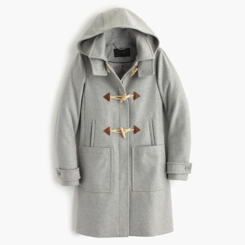 J. Crew Women's Wool Blend Melton Toggle Coat Jacket Gray Sz 10 NWT (orig $365) | eBay | eBay US